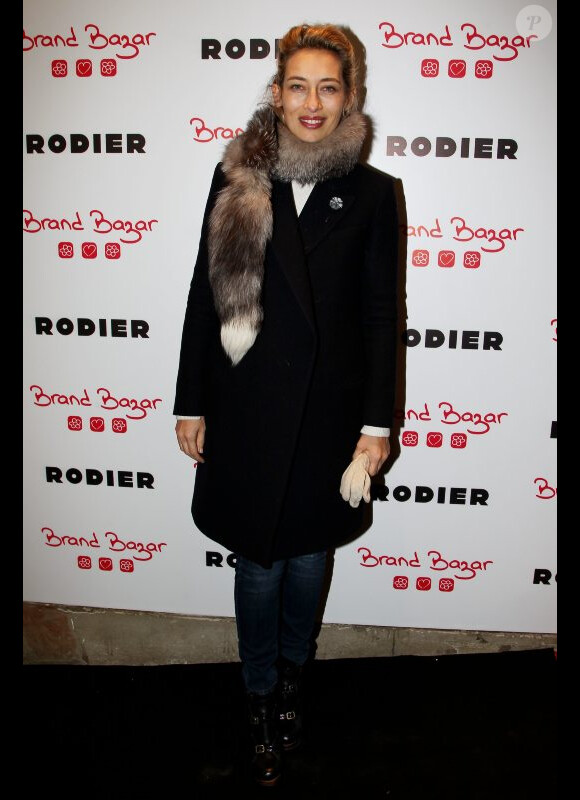 Alexandra Golovanoff lors du lancement de la collection Rodier chez Brand Bazar, à Paris, le 9 février 2012