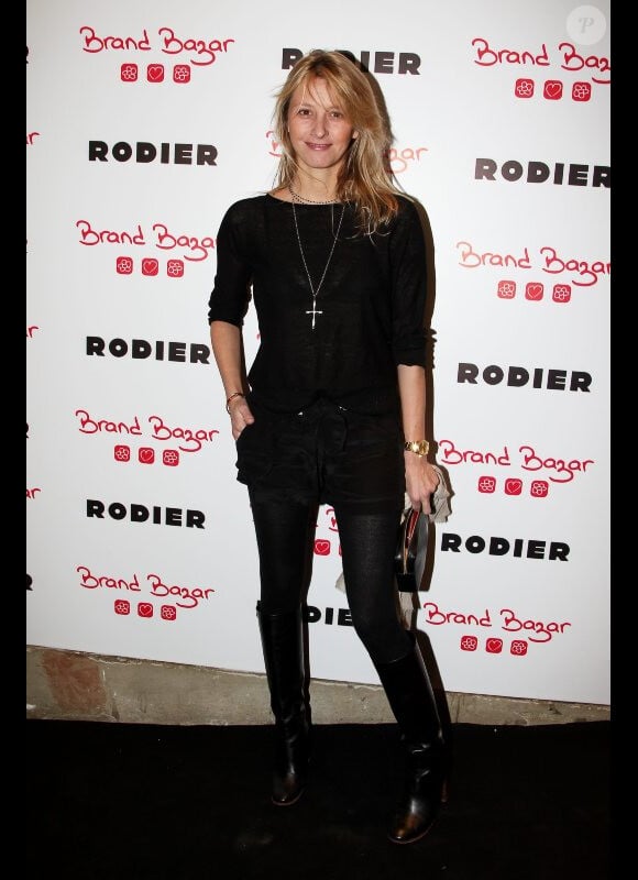 Sarah Lavoinelors du lancement de la collection Rodier chez Brand Bazar, le 9 février 2012