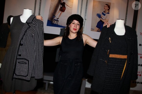 Helena Noguerra lors du lancement de la collection Rodier chez Brand Bazar, à Paris, le 9 février 2012