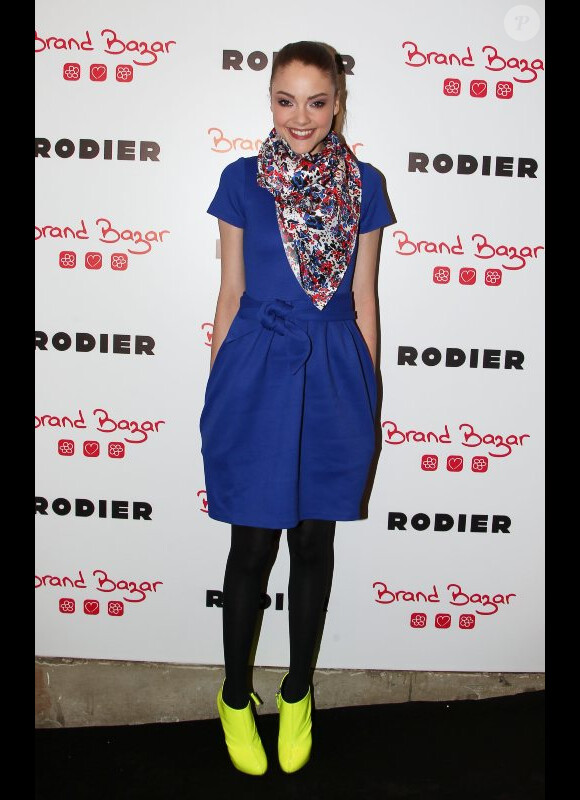 Solweig Rediger-Lizlow lors du lancement de la collection Rodier chez Brand Bazar, à Paris, le 9 février 2012