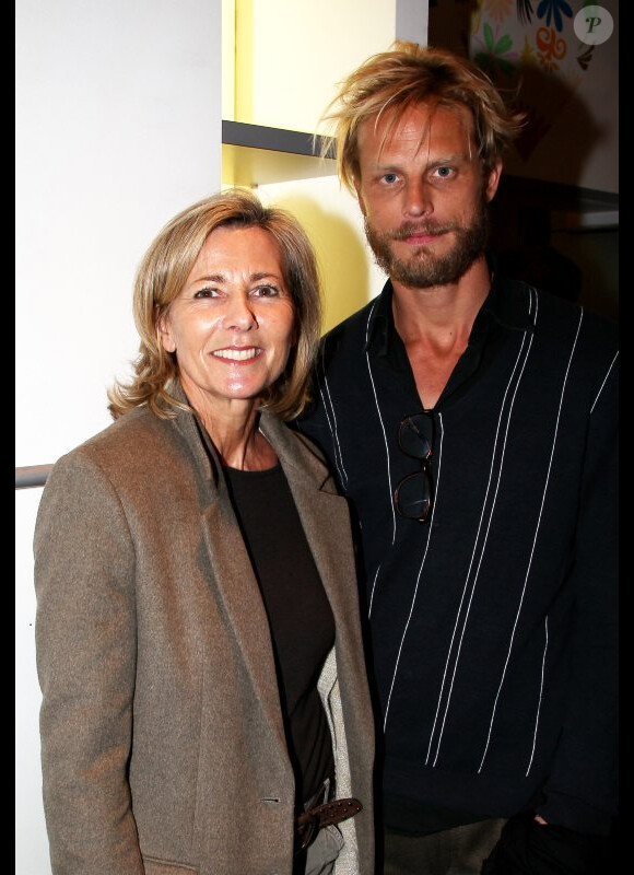 Claire Chazal et Arnaud Lemaire lors du lancement de la collection Rodier chez Brand Bazar, à Paris, le 9 février 2012