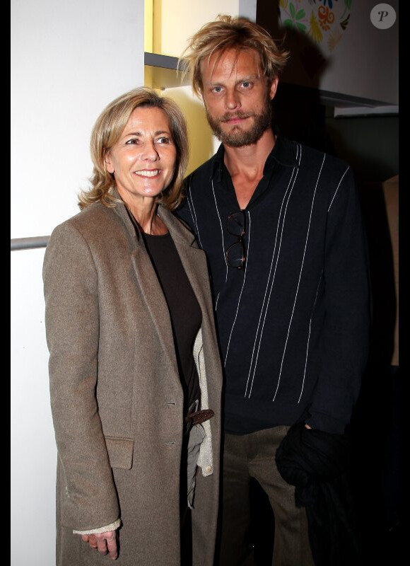 Claire Chazal et Arnaud Lemaire lors du lancement de la collection Rodier chez Brand Bazar, à Paris, le 9 février 2012