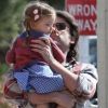 Ben Affleck et l'adorable Seraphina, à Los Angeles, le 12 février 2012