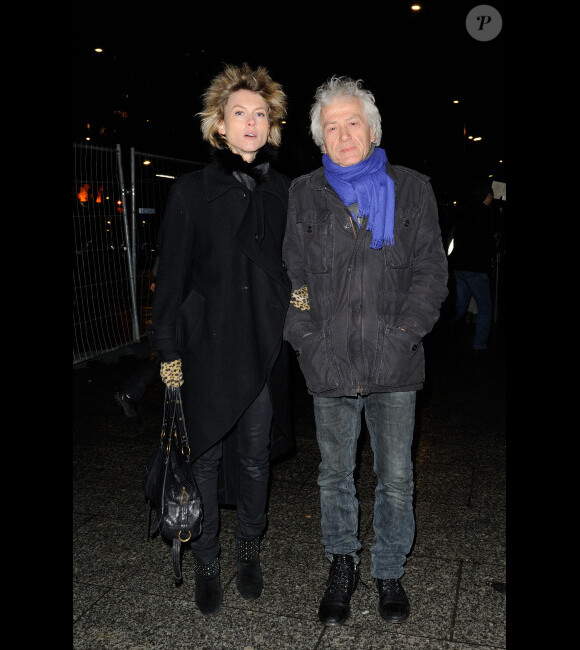 Jean-Luc Moreau et son épouse Mathilde Pénin lors de la générale de la comédie musicale de Pascal Obispo, Adam et Ève, au Palais des Sports le 13 février 2012 à Paris