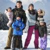 Le prince Frederik et la princesse Mary, en vacances dans la station suisse de Verbier comme chaque année, ont posé pour la presse avec leurs enfants, le prince Christian (6 ans), la princesse Isabella (4 ans) et les jumeaux le prince Vincent et la princesse Josephine (1 an), le 12 février 2012.