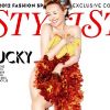 Kylie Minogue, nue derrière sa robe Mark Fast en couverture pour le magazine Stylist.