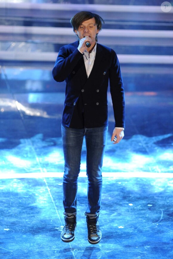 Martin Solveig au festival de San Remo, le 15 février 2012.