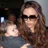 Victoria Beckham et son adorable fille Harper, coupable de son manque de sommeil. New York, le 7 février 2012.