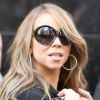 Mariah Carey, en mode diva, lors de l'enregistrement de l'émission Good Morning America à New York, le 21 février 2012