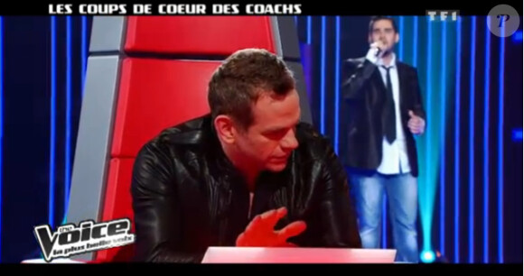 Garou concentré dans The Voice, samedi 25 février 2012 sur TF1