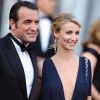 Les Français Jean Dujardin et Alexandra Lamy arrivent aux Oscars, le 26 février 2012 à Los Angeles.