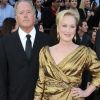 Meryl Streep et son mari arrivent aux Oscars, le 26 février 2012 à Los Angeles, quelques heures avant son prix de la meilleure actrice.