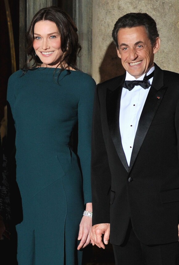 Carla Bruni et Nicolas Sarkozy, en 2010