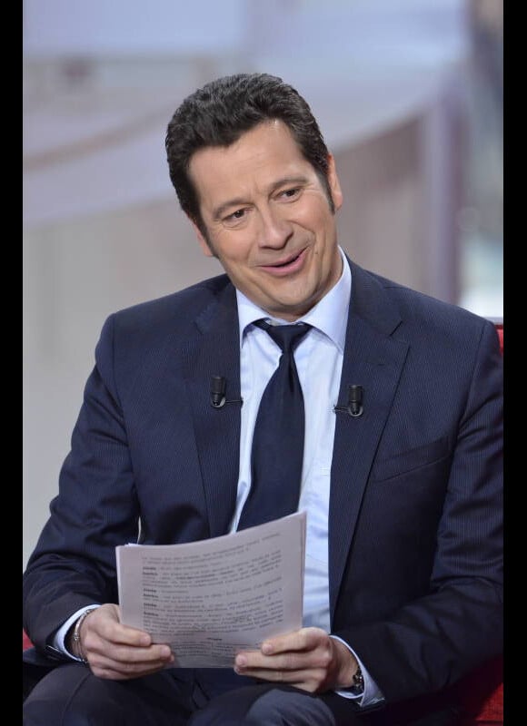 Laurent Gerra lors de l'enregistrement de Vivement Dimanche qui sera diffusée sur France 2 le 4 mars 2012