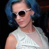 Katy Perry à la sortie de son hôtel parisien va assister aux shows de la Fashion Week parisienne. 1er mars 2012