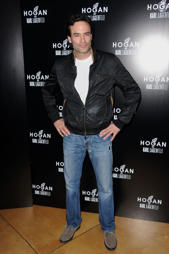 Anthony Delon à la soirée Hogan by Karl Lagerfeld à la Galerie Bailly. Paris, le 1er mars 2012.