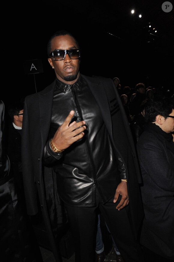 P. Diddy au défilé Givenchy qui s'est déroulé à Paris le 4 mars 2012