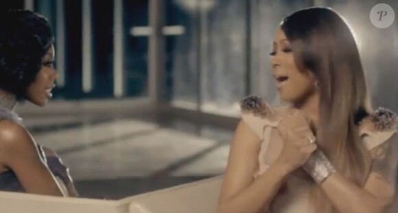 Brandy et Monica dans leur clip It All Belongs To Me, mars 2012.