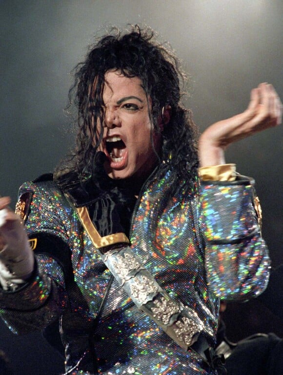 Michael Jackson sur scène à Francfort, le 28 août 1992.