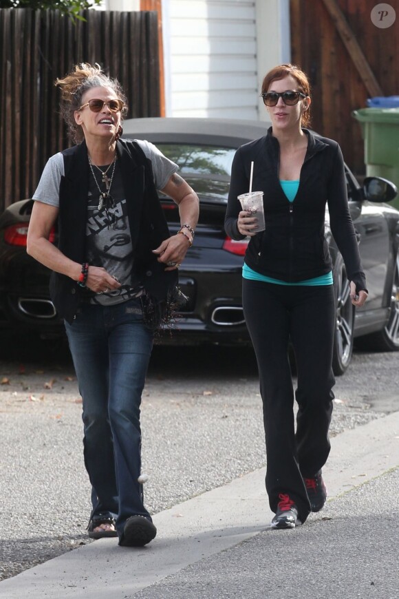 Steven Tyler et sa fiancée Erin Brady à Burbank le 5 mars 2012