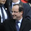 François Hollande lors du match des VI Nations entre la France et l'Angleterre (22-24) le 11 mars 2012 à Saint-Denis