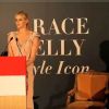 Dans son discours inaugural, Charlene de Monaco a rendu hommage à l'élégance naturelle de la princesse Grace...
La princesse Charlene de Monaco à Bendigo, dans l'Etat de Victoria, en Australie, le 10 mars 2012 pour l'inauguration de l'exposition Grace Kelly : Style Icon.