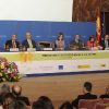 Felipe et Letizia d'Espagne remettaient le 8 mars 2012 les Prix européens de l'environnement, à Madrid.