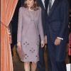 Le prince Felipe et la princesse Letizia remettaient le 8 mars 2012 les Prix européens de l'environnement, à Madrid.