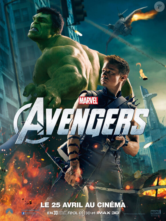 Hulk et Jeremy Renner dans Avengers, en salles le 25 avril.