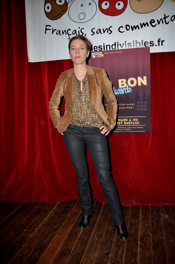 Clémentine Autain lors des Y'a Bon Awards au Cabaret Sauvage à Paris le 19 mars 2012