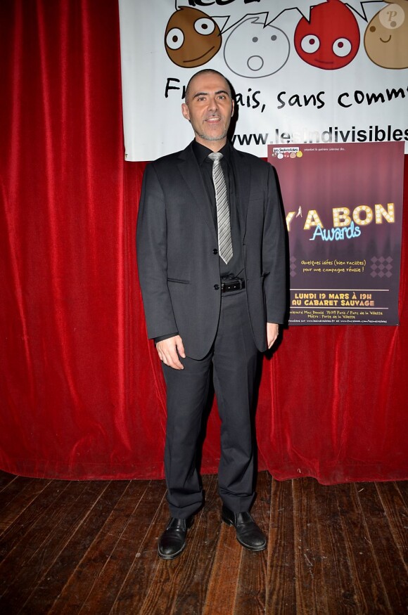 François Durpaire lors des Y'a Bon Awards au Cabaret Sauvage à Paris le 19 mars 2012
