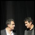 Albert Cohen et Dove Attia. La comédie musicale  1789, Les Amants de la Bastille  en showcase à l'Olympia le 19 mars 2012.