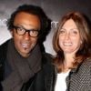 Manu Katché et sa femme lors de la présentation de la nouvelle collection joaillerie Stone chez Montaigne Market le 6 mars 2012 à Paris