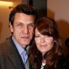 Marc Lavoine et Gwendoline Hamon lors de la présentation de la nouvelle collection joaillerie Stone chez Montaigne Market le 6 mars 2012 à Paris
