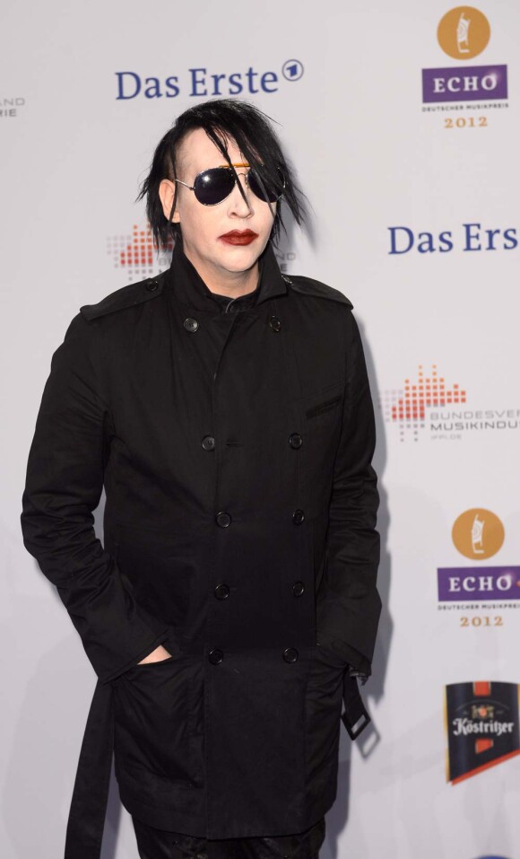 Marilyn Manson aux Echo Awards, Berlin, le 22 mars 2012.