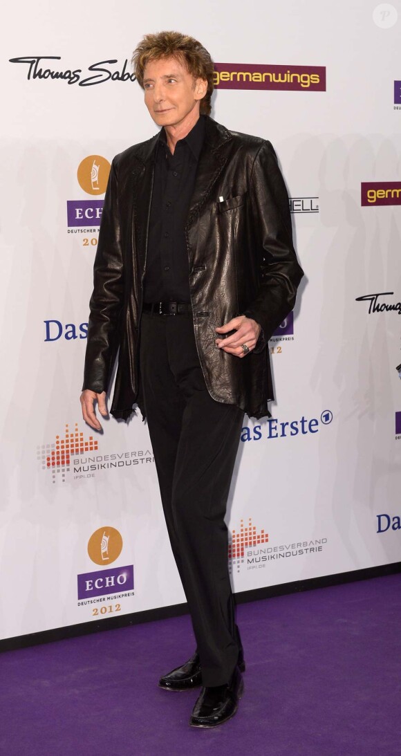 Barry Manilow aux Echo Awards, Berlin, le 22 mars 2012.