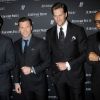 Ed Burns, Sean Avery, Tom Brady et Swiss Beatz à la soirée Royal Oak Audemars Piguet à New York le 21 mars 2012