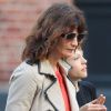 La radieuse Helena Christensen et son fils Mingus Reedus se promenaient dans le quartier de West Village à New York, le 22 mars 2012.