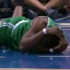 Mickaël Pietrus a lourdement chuté et est resté au sol pendant plus de dix minutes dans le deuxième  quart-temps du match de NBA des Boston Celtics chez les Philadelphia  76ers, le 23 mars 2012. Il a dû être évacué sur une civière.