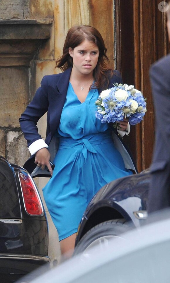 La princesse Eugenie d'York lors du mariage de Zara Phillips et Mik Tindall en juillet 2011, à Edimbourg.