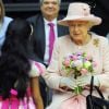 La reine Elizabeth II à Manchester avec son mari le duc d'Edimbourg le 23 mars 2012 dans le cadre de la tournée de son jubilé de diamant. Les princesses Beatrice et Eugenie d'York comptent bien jouer un rôle dans l'anniversaire des 60 ans de règne de leur grand-mère.