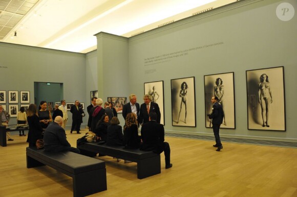 Vernissage de l'exposition Helmut Newton au Grand Palais à Paris le 23 mars 2012