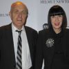 Chantal Thomass et son mari lors du vernissage de l'exposition Helmut Newton au Grand Palais à Paris le 23 mars 2012