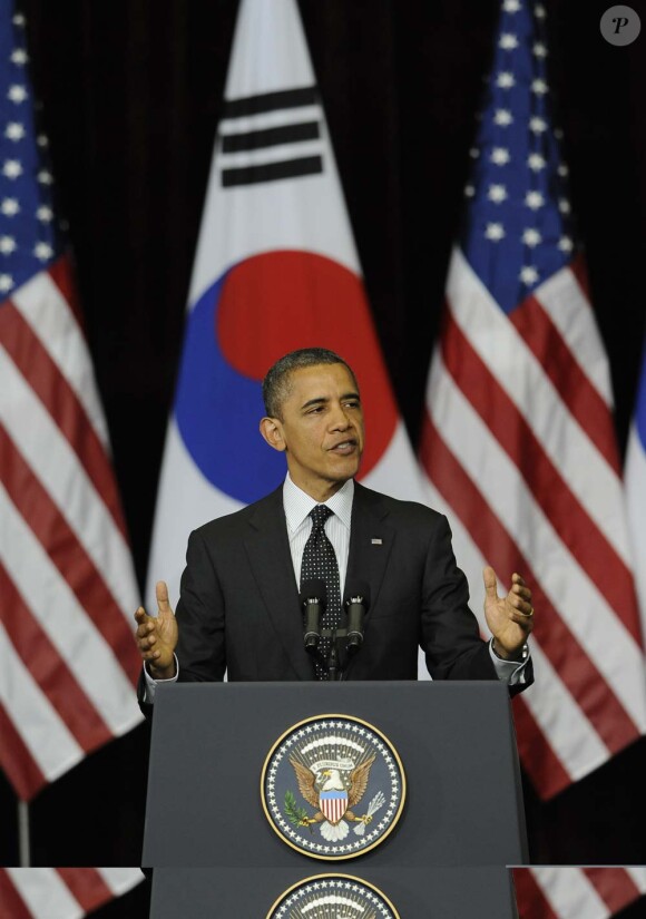 Barack Obama au Sommet du nucléaire à Séoul, le 26 mars 2012.