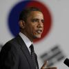 Pendant ce temps, Barack Obama est au Sommet du nucléaire à Séoul, le 26 mars 2012.