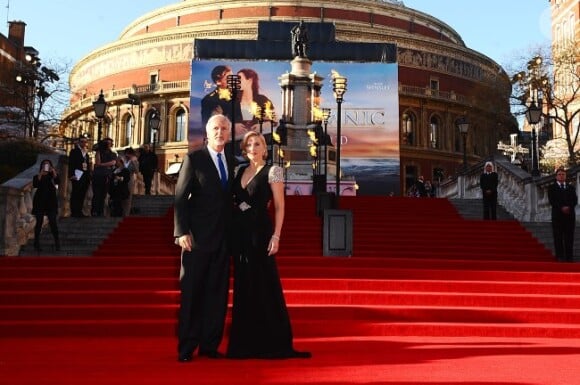 James Cameron et Kate Winslet lors de l'avant-première mondiale de Titanic 3D à Londres, le 27 mars 2012.