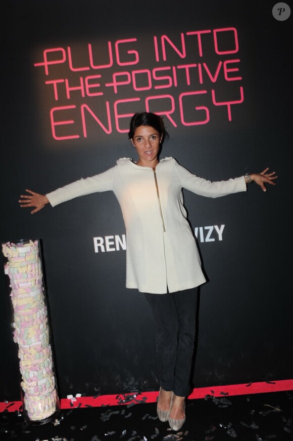 Florence Foresti lors de la soirée de lancement de la Twizy à l'Atelier Renault sur les Champs-Elysées à Paris le mardi 28 mars 2012