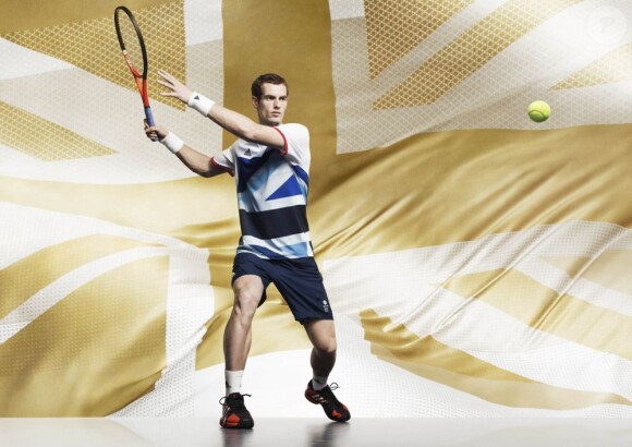 Le tennisman Andy Murray pose pour Take The Stage, la campagne olympique Adidas par Stella McCartney.