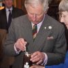 Le Prince Charles visite la Maison Dalemain à Cumbria le 3 avril 2012