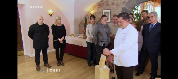 Cyrille lors de la finale de Top Chef 3, lundi 9 avril 2012 sur M6
